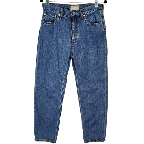 Everlane‎ The Summer Slouch Jean Organic Cotton Stretch Denim Jeans Mid Wash 26 - Picture 1 of 10